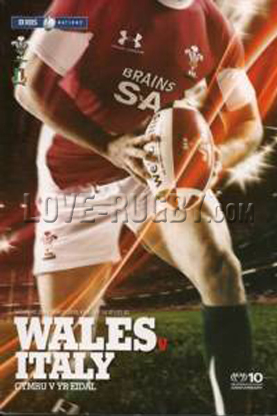 2010 Wales v Italy  Rugby Programme