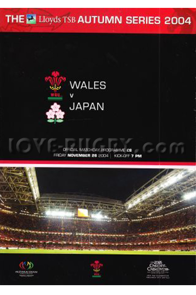 Wales Japan 2004 memorabilia