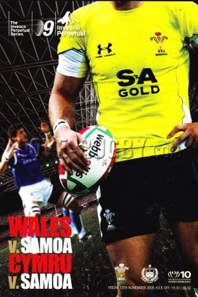 2009 Wales v Samoa  Rugby Programme