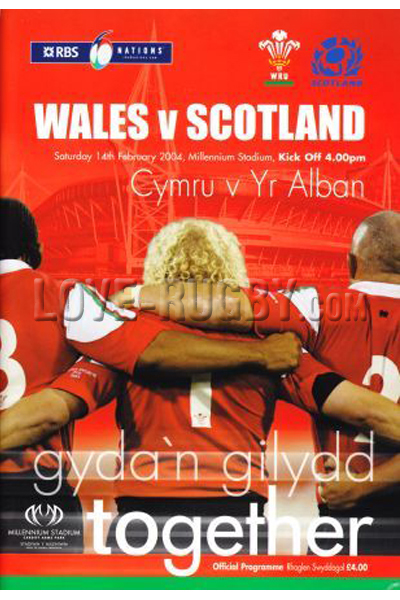 Wales Scotland 2004 memorabilia
