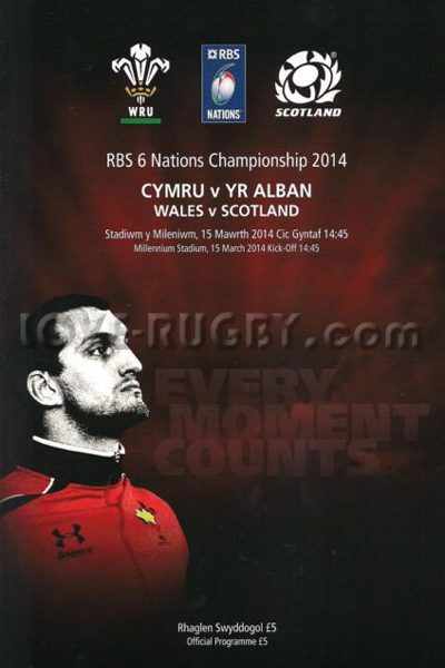 2014 Wales v Scotland  Rugby Programme