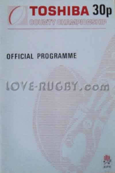 1988 Yorkshire v Lancashire  Rugby Programme