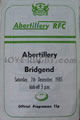 Abertillery Bridgend 1985 memorabilia