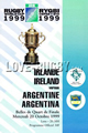 Argentina v Ireland 1999 rugby  Programmes