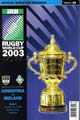 Argentina v Ireland 2003 rugby  Programmes