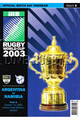 Argentina v Namibia 2003 rugby  Programme