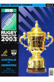 Australia v Argentina 2003 rugby  Programme