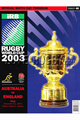 Australia v England 2003 rugby  Programme