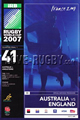 Australia England 2007 memorabilia