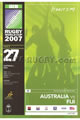 Australia v Fiji 2007 rugby  Programme