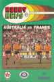Australia v France 1981 rugby  Programme