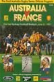 Australia v France 1997 rugby  Programme
