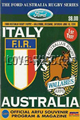 Australia v Italy 1994 rugby  Programmes