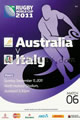 Australia v Italy 2011 rugby  Programme