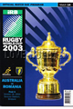 Australia v Romania 2003 rugby  Programme