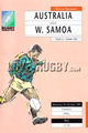 Australia v Samoa 1991 rugby  Programmes