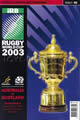 Australia v Scotland 2003 rugby  Programme