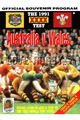 Australia v Wales 1991 rugby  Programme