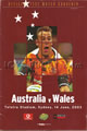Australia v Wales 2003 rugby  Programme