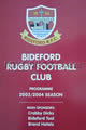 Bideford Falmouth 2003 memorabilia