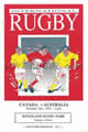 Canada v Australia 1993 rugby  Programme