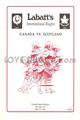 Canada v Scotland 1991 rugby  Programme