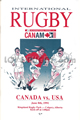 Canada v USA 1991 rugby  Programmes