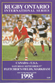 Canada v USA 1995 rugby  Programmes