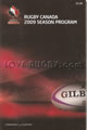 Canada v Wales 2009 rugby  Programmes