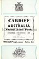 Cardiff v Australia 1957 rugby  Programme