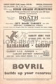 Cardiff v Barbarians 1950 rugby  Programme