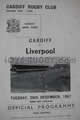 Cardiff Liverpool 1967 memorabilia