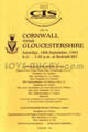 Cornwall Gloucestershire 1993 memorabilia