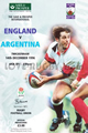 England v Argentina 1996 rugby  Programme