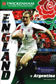 England v Argentina 2006 rugby  Programme