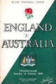 England - Australia rugby  Statistics