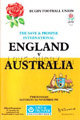 England v Australia 1988 rugby  Programme