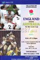 England v Australia 1998 rugby  Programme
