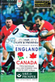 England v Canada 1994 rugby  Programme