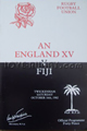 England v Fiji 1982 rugby  Programmes