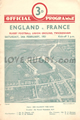 England v France 1951 rugby  Programme