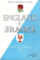 England v France 1953 rugby  Programmes