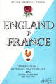 England v France 1957 rugby  Programme