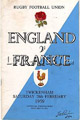 England v France 1959 rugby  Programmes