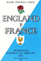 England v France 1971 rugby  Programmes