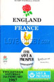 England v France 1987 rugby  Programme