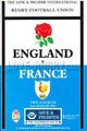 England v France 1991 rugby  Programme