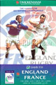 England v France 2001 rugby  Programmes