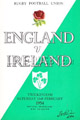 England v Ireland 1954 rugby  Programme