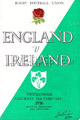 England v Ireland 1956 rugby  Programme